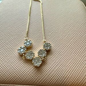 NEW! Pretty Bird Jewelry Gold plated Floral CZ Adjustable Bracelet